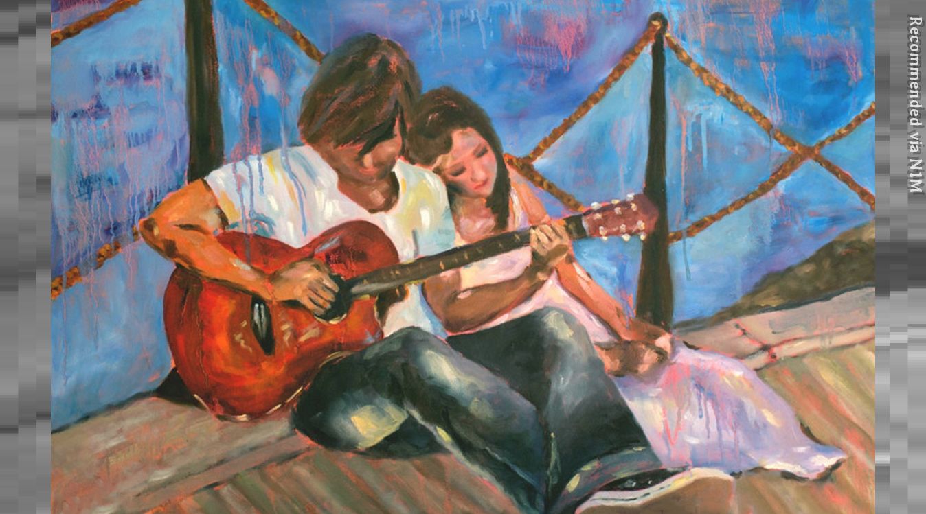 Пой пой старая гитара. Влюбленные с гитарой. Музыканты в живописи. Музыканты картины художников. Музыкант картина маслом.